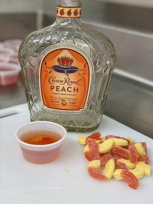 Peach Crown Jello-shot