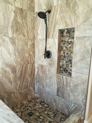 New shower