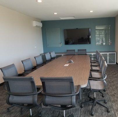 Featured: Fairmount Memorial's conference table and chairs after installation.