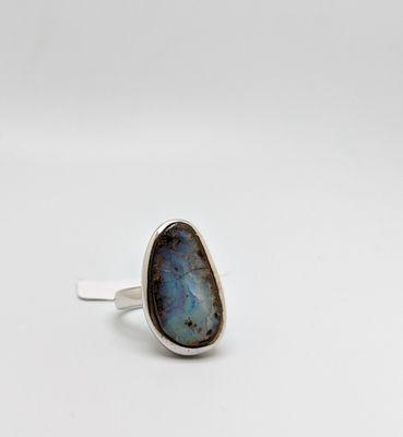 October birthstone
Libra birthstone
Opal ring
Australian Black precious Opal