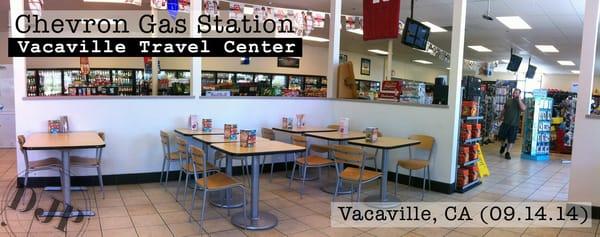 Chevron Gas Station (Vacaville Travel Center) - Inside seating