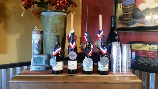 NW Wine Summit winners for the 2014 vintage. All entries won medals. 4 for 4!