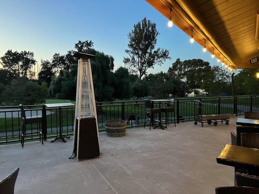 Sunset view over the Sunnyvale Municipal Golf Course.