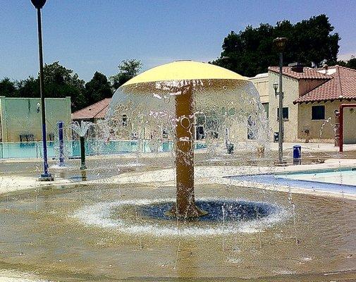 The Perris Hill Swim Center and Water Park has a number of fun water features in addition to the pools.