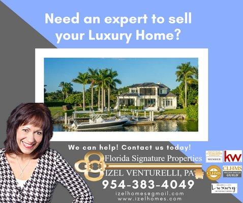 We're ready to help you sell that home! Visit our website izelhomes.com or Call today! 954-383-4049