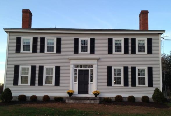 All new replacement windows, vinyl siding and shutters project by Coastal Windows & Siding, Inc.