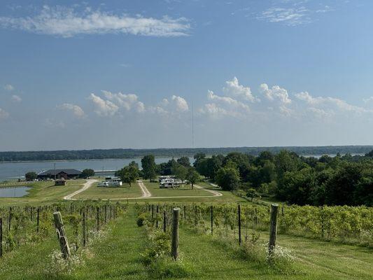 Shot from top of the hill overlooking the campground.