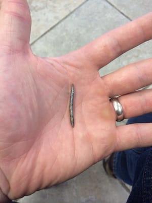 The nail in my tire