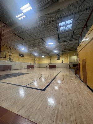 YMCA basketball court