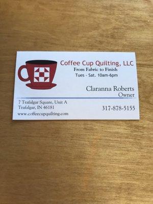 Coffee Cup Quilting