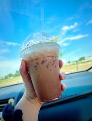 Iced mocha latte