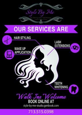 Specializes in all hair types ... Lash Extensions , Cosmetic Teeth Whitening and Make-Up