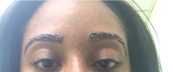 Henna used for brow tint ... Sits on for about 10-15 minutes