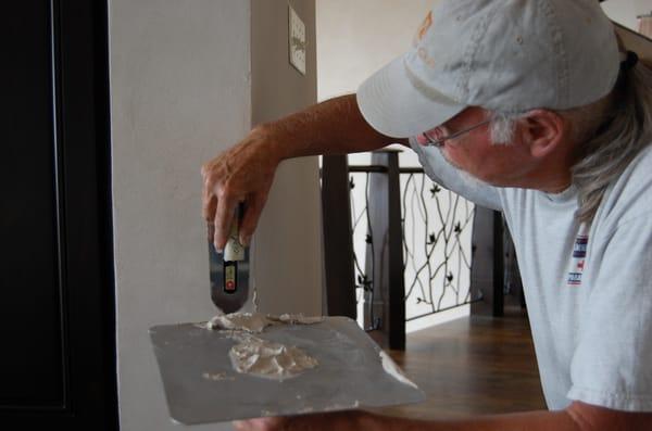 American Clay application by Jim Erskine in Asheville residence