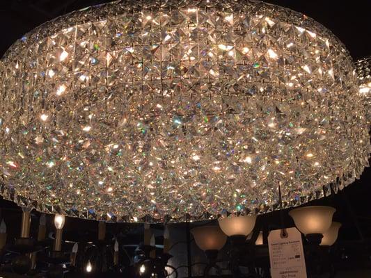 A million little diamonds sparkling from the ceiling!