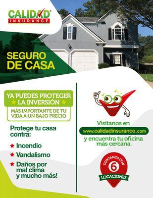 Homeowners policy for homes in Greenville SC / Seguros de casa para residentes de Greenville Sc