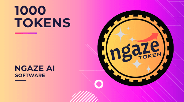 NGAZE tokens on AI marketing software