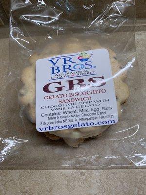 Gelato Biscochito Sandwich - awesome!