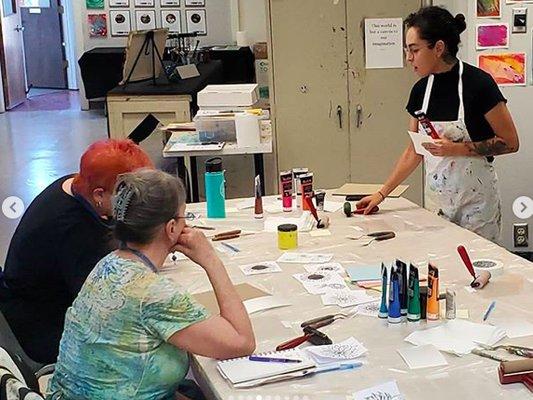 printmaking class