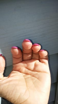 My nail when i left the first time