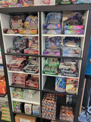 Selection of yugioh products not behind the counter