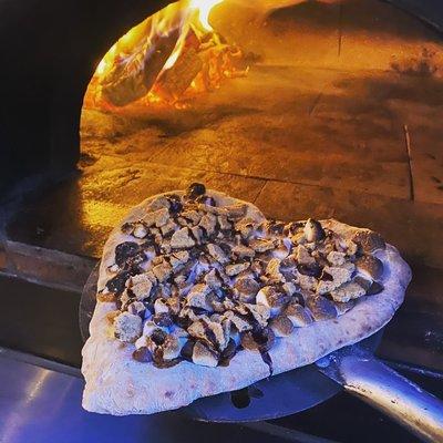 S'more pizza for Valentine's Day!