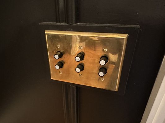 Restoration push button light switches