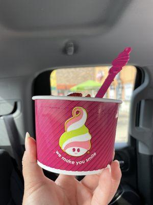 Standard size Menchie's cup