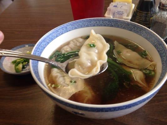 This is the dumpling soup. It costs $3.95 including tax.