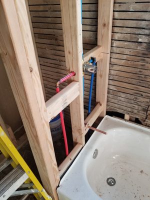 Bathroom framing