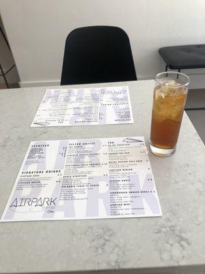 Airpark Coffee:  Menu with Airpark Soda (20 Jun 2021)