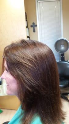 After semi perm color to enrich and enhance color.