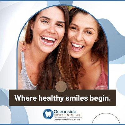 Oceanside's blooms inspire growth, just like our comprehensive dental services.