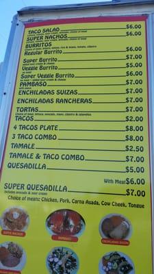 El menu.