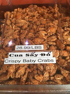 Crispy baby crabs