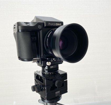 PhaseOne XF with Schneider Kreuznach 80mm lens and IQ4 digital back.