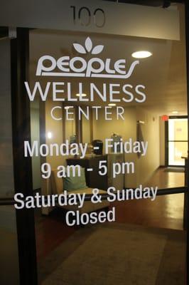 Inside Peoples Wellness Center