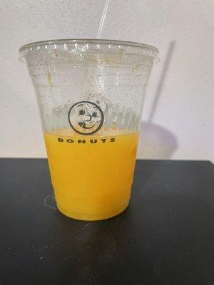 Fresh, squeezed orange juice, yum!