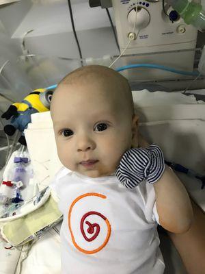 Baby Nazar in Ukraine recovering from heart surgery