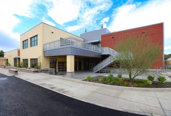 Northeast corner of Orange High's new state-of-the-art STEM center!! What an AMAZING facility for OHS Students!!