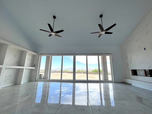 Steve installed all of our ceiling fans!