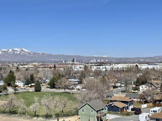 Nice view of downtown Reno and the mountains!