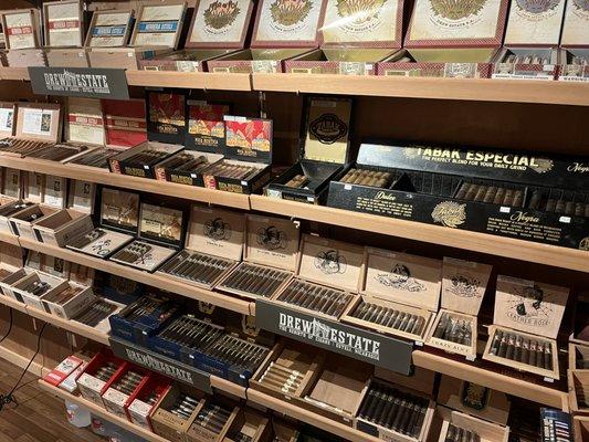 We carry a huge selection of Drew Estate Cigars including hard to find Liga Privada, Pappy Van Winkle and Blackened M81.