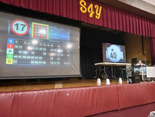 Our Bingo set up each Thursday night.  Doors open 4pm for pull-tab and Bonanza sales.  Bingo cards go on sale at 5:00pm.  Start time 6:30pm.