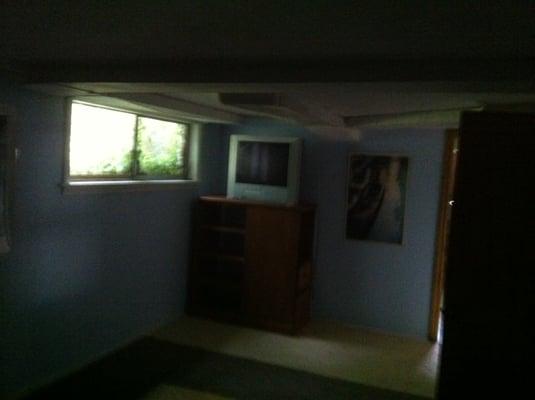 the nonexistent basement 'bedroom' (no furniture except what is pictured) was taken down from the website after my complaint