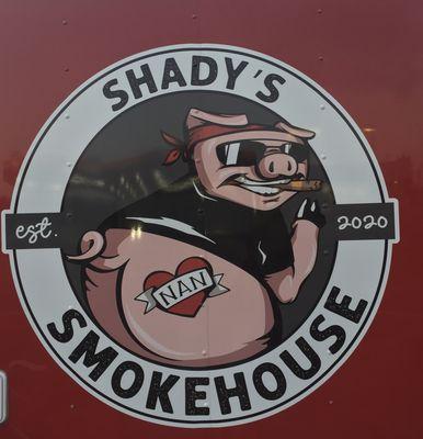 Shady's Smokehouse logo.