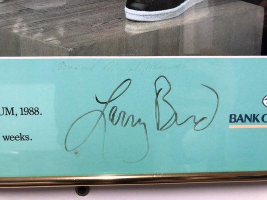 Larry Bird's signature