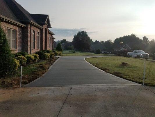 Concrete driveway !