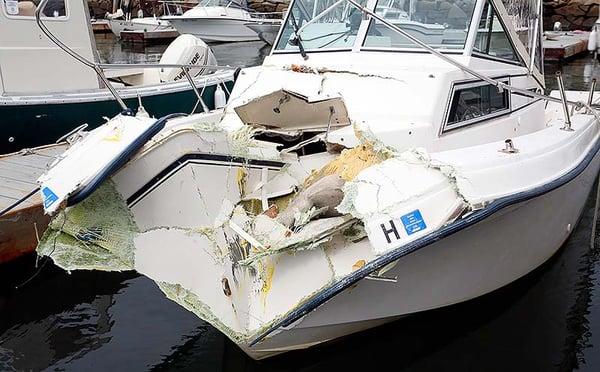 Boat damage