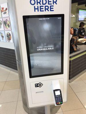 You can order on this kiosk